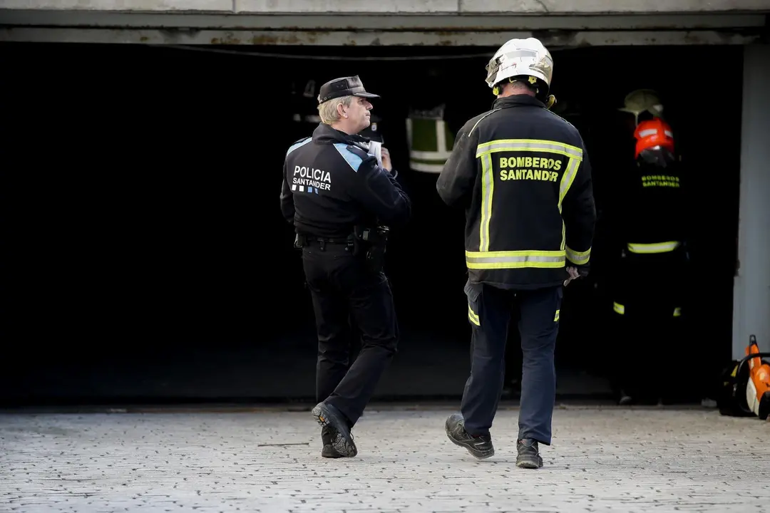 DAVID S. BUSTAMANTE 13/01/2020 SANTANDER/ CANTABRIA Hundimiento de un parking subterrraneo y un parque infantil en Santander