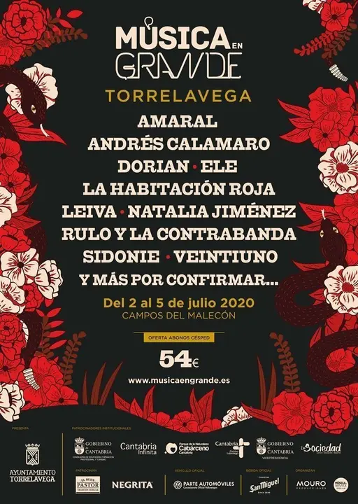 Cartel de M&uacute;sica en Grande 2020
