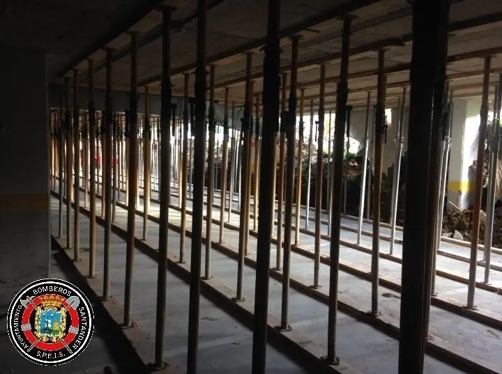 Apuntalamiento del garaje