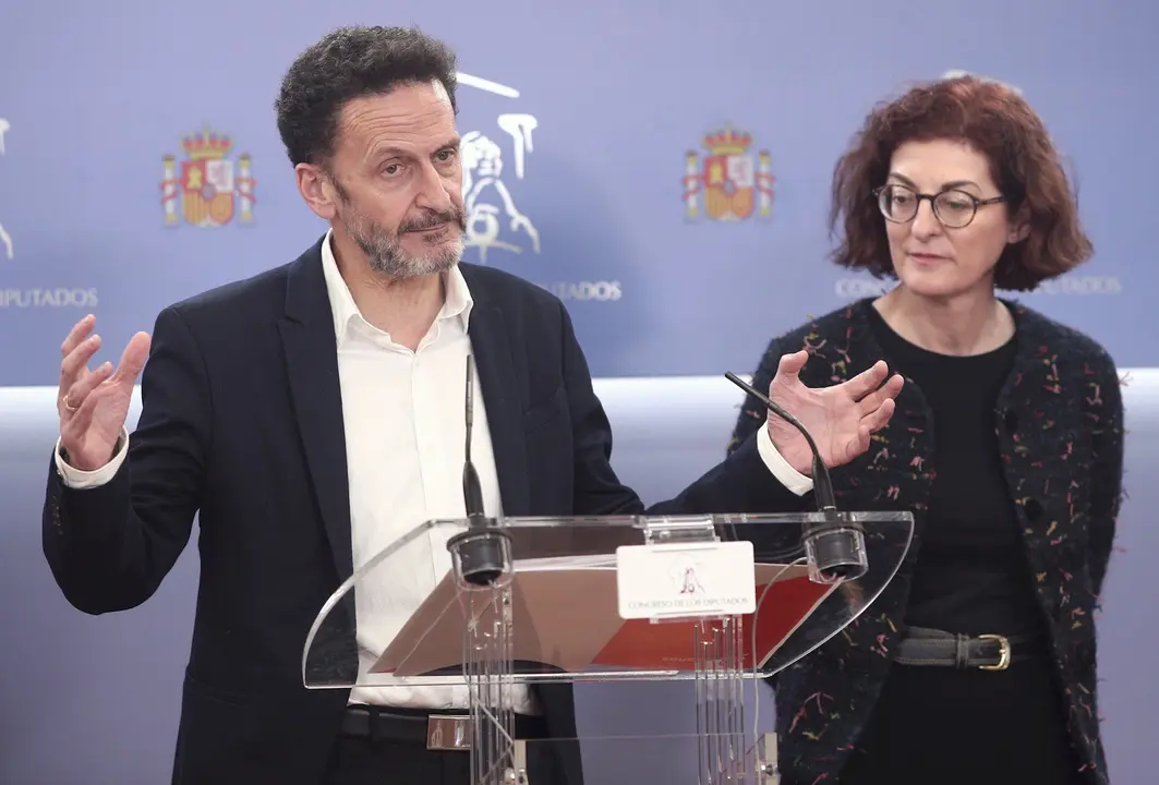El portavoz adjunto de Cs en el Congreso, Edmundo Bal y la vicepresidenta de la Comisi&oacute;n de Libertades Civiles, Justicia e Interior del Parlamento Europeo, Maite Pagazaurtundua, presentan una iniciativa para reformar la directiva de penas de terrorismo