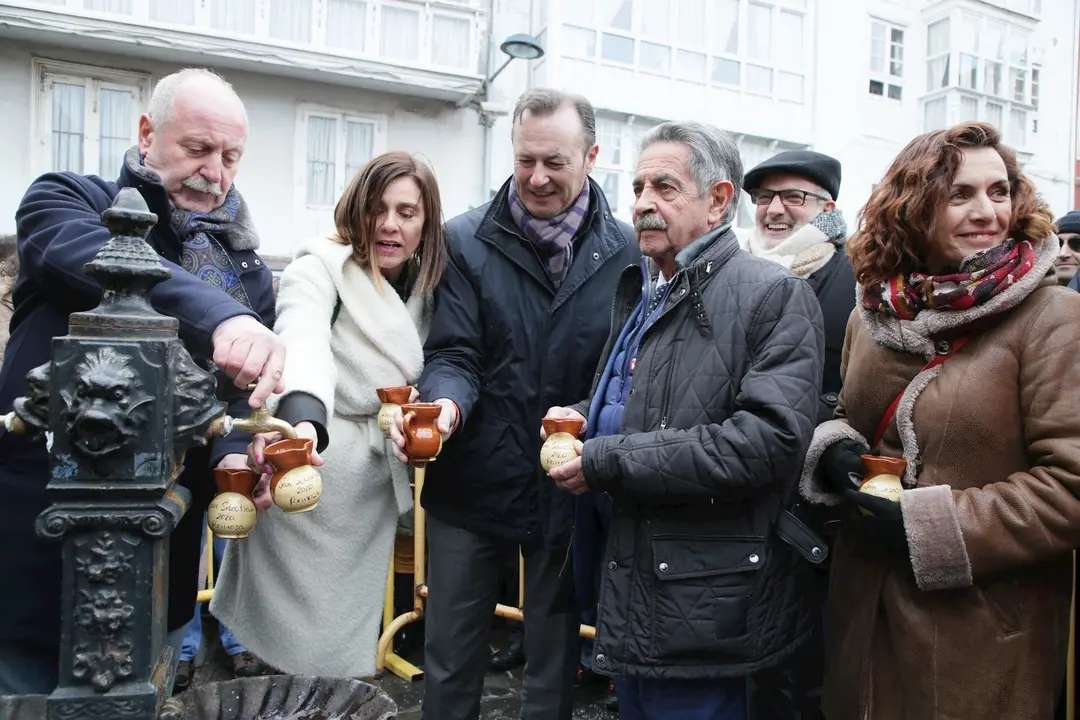 El alcalde de Reinosa, los consejeros de Presidencia, Medio Ambiente y Empleo y el presidente de Cantabria en el D&iacute;a de San Sebasti&aacute;n en Reinosa