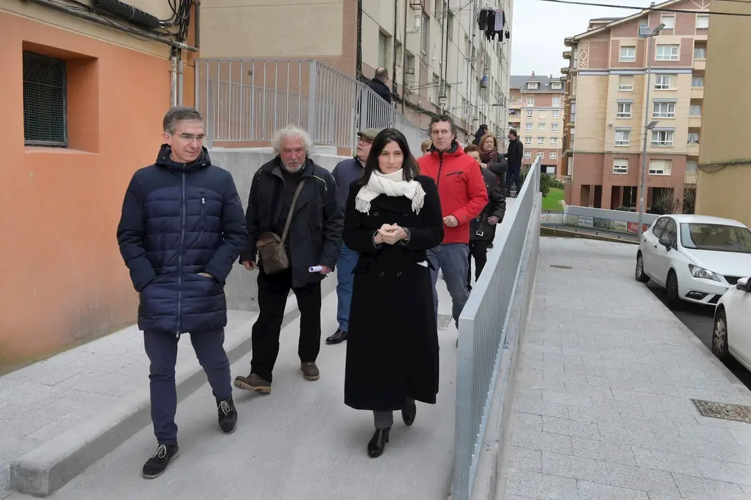La alcaldesa visita las obras de regeneraci&oacute;n urbana de los barrios San Francisco y San Luis