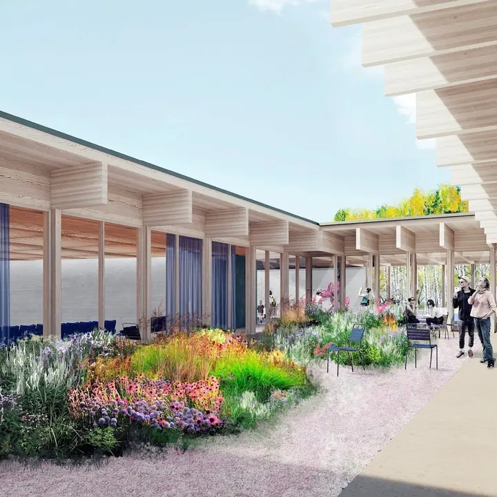 Infograf&iacute;a del patio del centro cultural