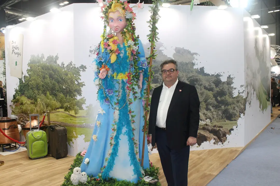 El alcalde de Noja, MIguel &Aacute;ngel Ruiz Lav&iacute;n, en Fitur