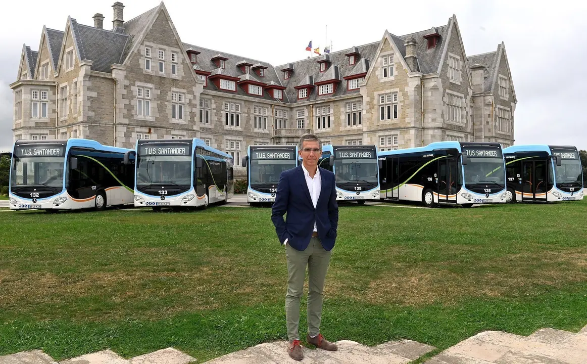 El concejal de Movilidad Sostenible, C&eacute;sar D&iacute;az, hace balance del TUS en 2019