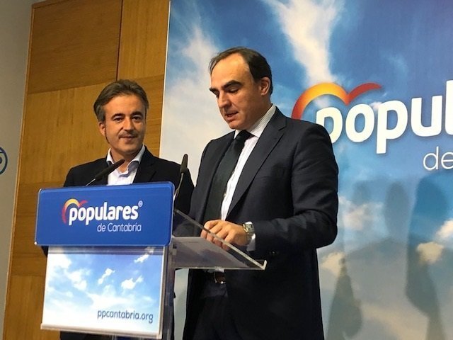 Diego Movellán y Javier Puente, candidatos del PP de Cantabria al Congreso y al Senado, respectivamente