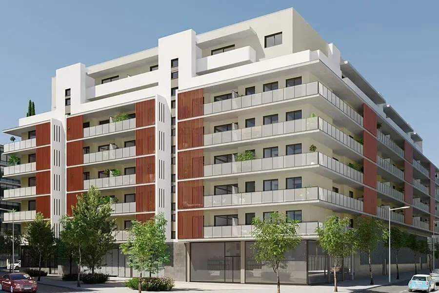 Promoci&oacute;n de Grupo Avintia para AQ Acentor en L'Hospitalet de Llobregat (Barcelona): 124 viviendas