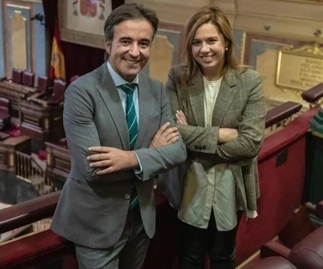 Diego Movell&aacute;n y Elena Castillo, diputados nacionales del PP c&aacute;ntabro