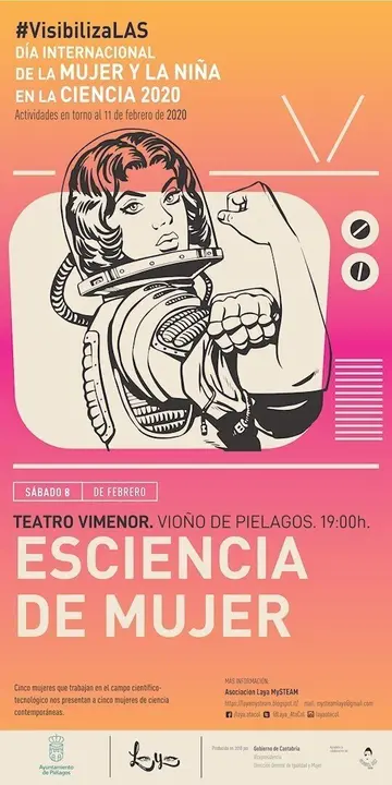 Cartel del proyecto 'Esciencia de mujer'