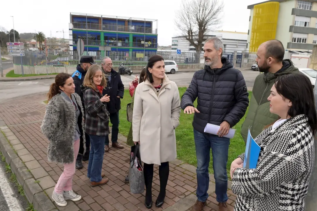 La alcaldesa, Gema Igual, en el colegio Verdemar