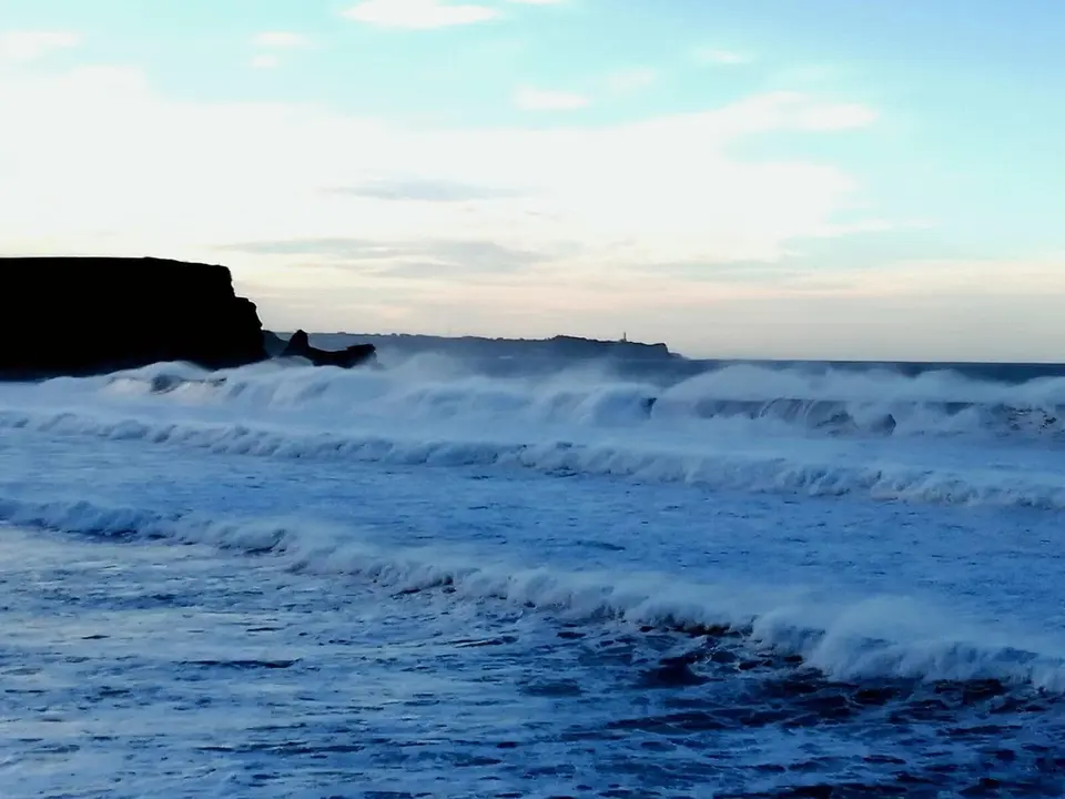 Costa de Langre, oleaje