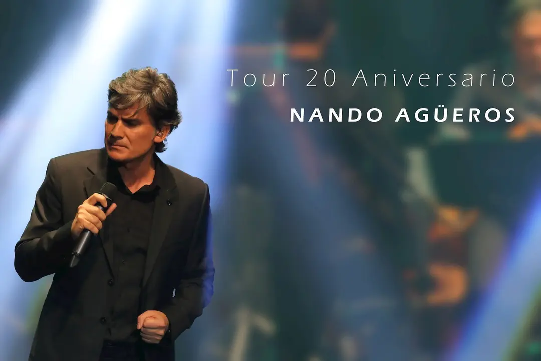 Cartel del tour aniversario de Nando Ag&uuml;eros