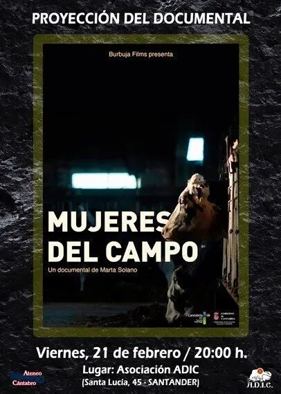 Cartel de la actividad organizada por ADIC sobre la mujer rural