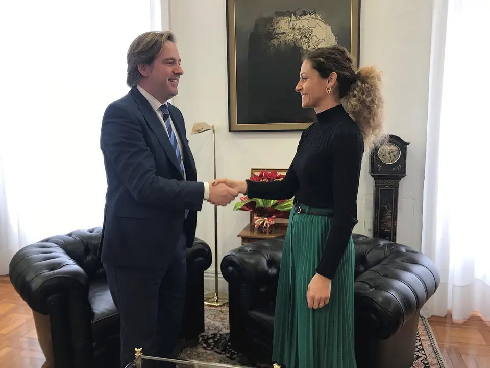 La delegada del Gobierno en Cantabria, Ainoa Qui&ntilde;ones, se reune con el presidente de la Federaci&oacute;n de Municipios de Cantabria, Pablo Diestro