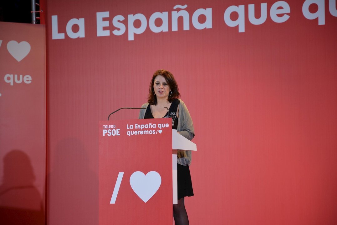 La vicesecretaria general y portavoz del Grupo Socialista en el Congreso, Adriana Lastra