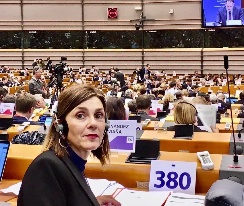 La consejera de Presidencia, Interior, Justicia y Acci&oacute;n Exterior de Cantabria, Paula Fern&aacute;ndez, en el Comit&eacute; Europeo de las Regiones