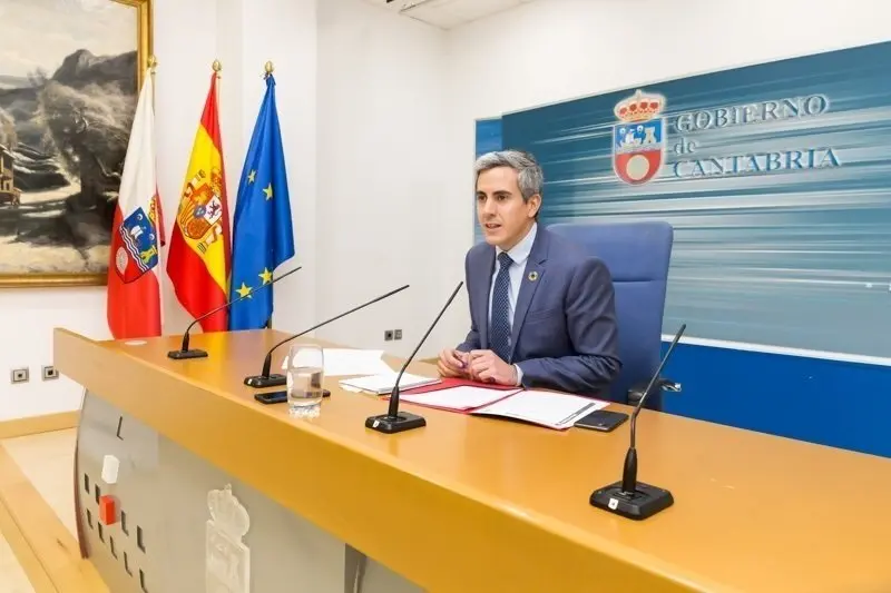 11:00 Sala de Prensa del Gobierno de Cantabria. El vicepresidente y consejero de Universidades, Igualdad, Cultura y Deporte, Pablo Zuloaga, informa, en rueda de prensa, de los acuerdos de Consejo de Gobierno. 5 de marzo de 2020 &copy; Ra&uacute;l Lucio