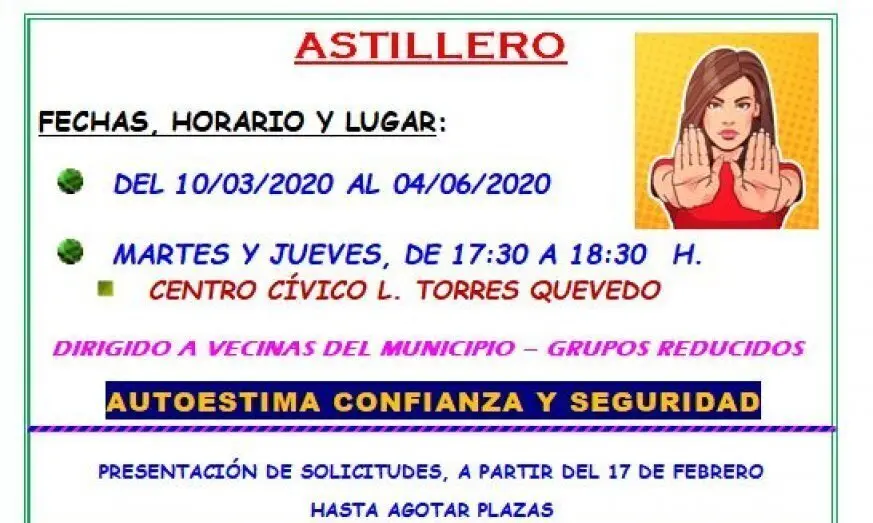 talleres defensa personal astillero