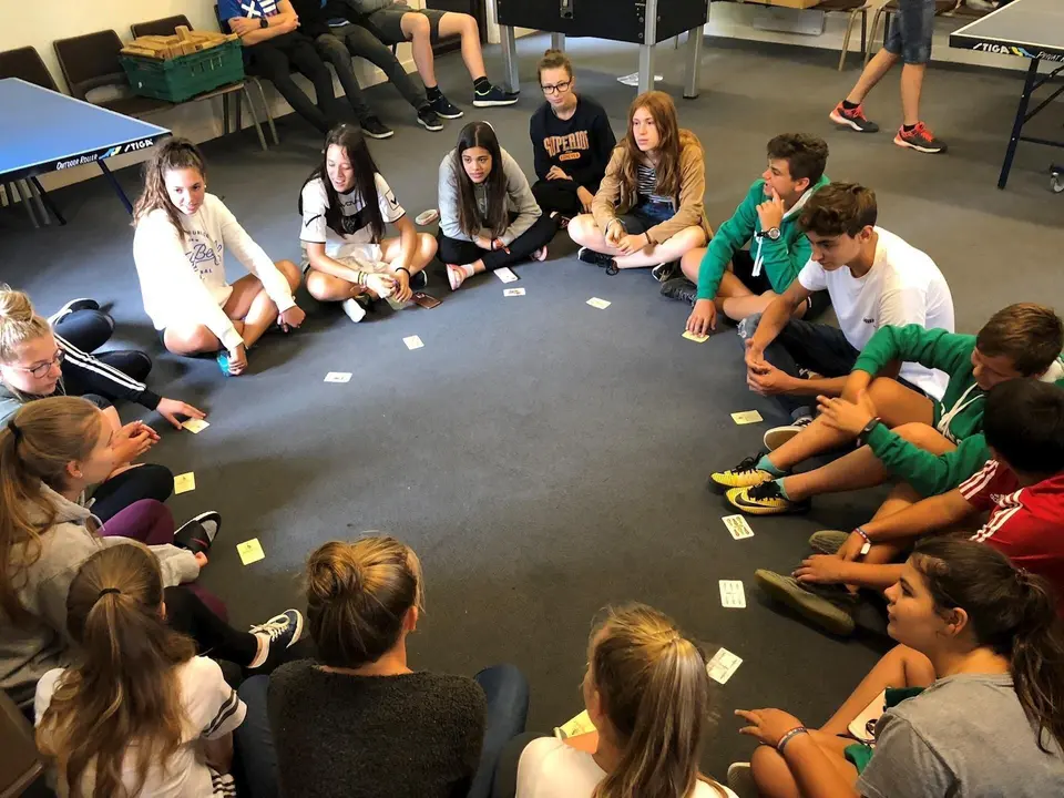 J&oacute;venes de Polanco en campamento