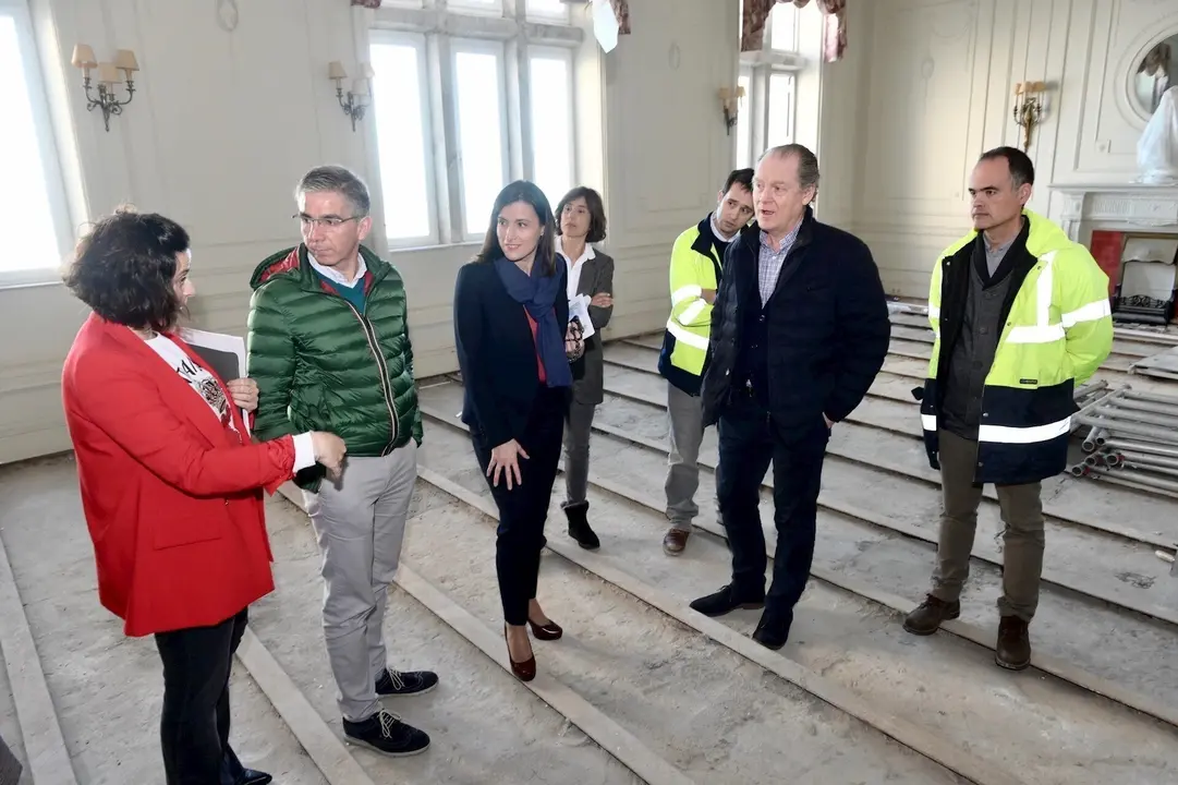 Visita a las obras del Palacio de la Magdalena