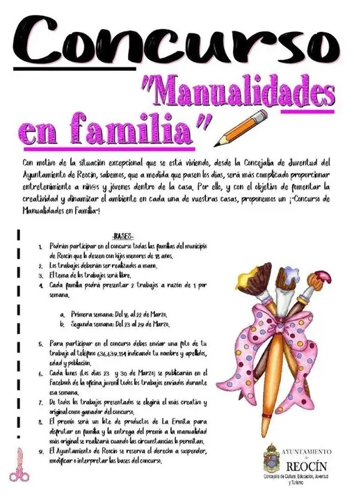 Concurso de manualidades Reoc&iacute;n