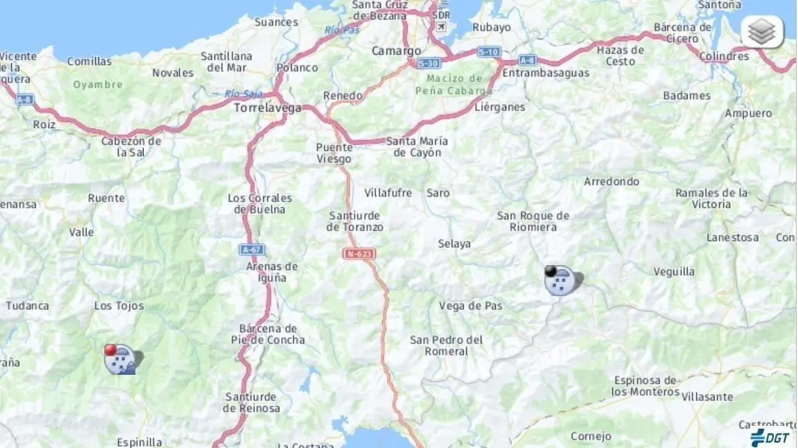 Incidencias por la nieve en Cantabria