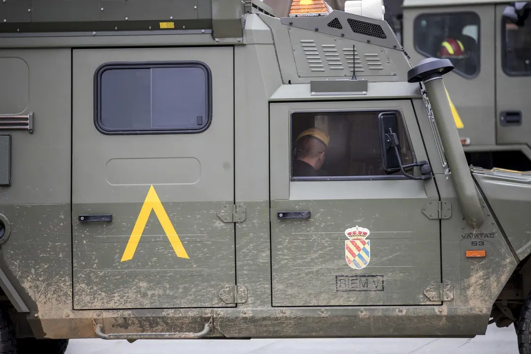 DAVID S. BUSTAMANTE 17/03/2020 SANTANDER/ CANTABRIA La Unidad Militar de Emergencias UME realiza apoyo de seguridad en Santander tras decretarse el Estado de Alerta en Espa&ntilde;a por el Coronavirus COVID-19 