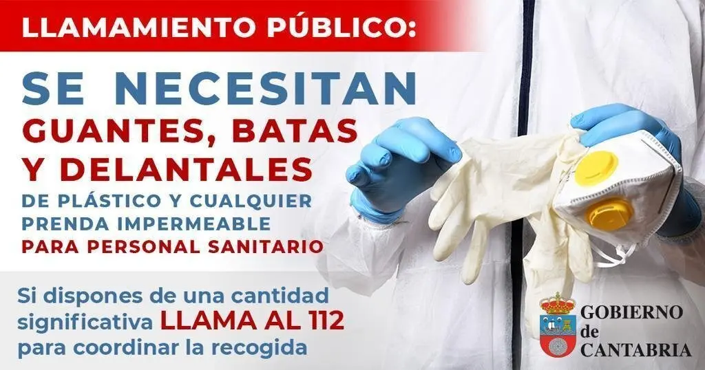 llamamiento material sanitario