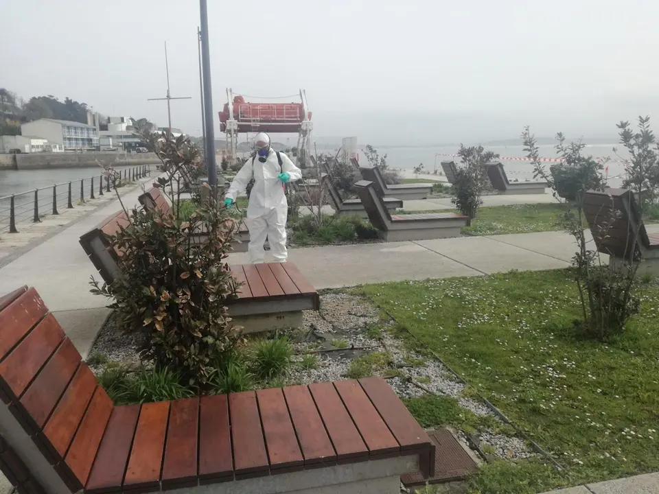 Desinfecci&oacute;n de zonas verdes