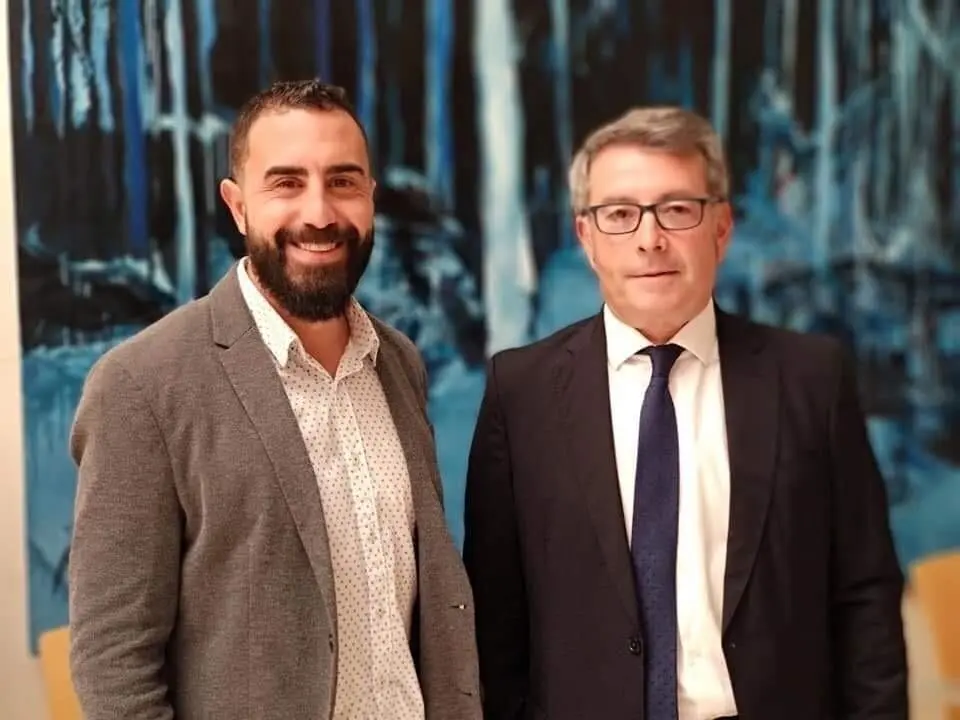 Los concejales de Cs en Bezana, Nacho Hernando (izda) y Enrique Gordaliza (derecha)