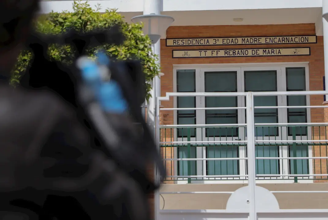 Residencia de la Tercera Edad Madre Encarnaci&oacute;n donde se ha detectado un "foco" con dos contagios por coronavirus, Covid-19, y un "posible" tercer caso. En Arahal, Sevilla (Andaluc&iacute;a, Espa&ntilde;a), a 25 de marzo de 2020.