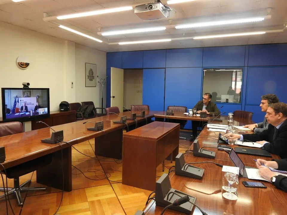 El ministro de Agricultura, Pesca y Alimentaci&oacute;n, Luis Planas, se re&uacute;ne con el titular de Agricultura franc&eacute;s por videoconferencia