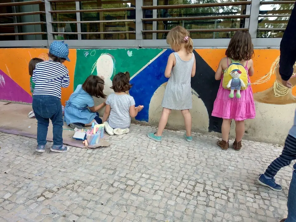 Ni&ntilde;os participando en el festival de C.A.L.L.E en Lavapi&eacute;s