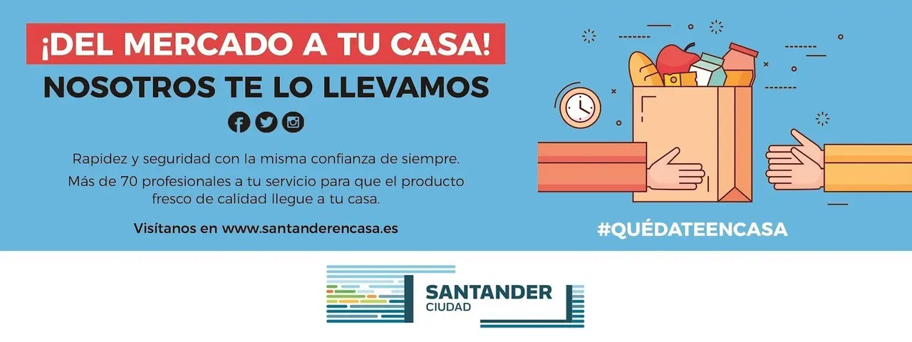 Coronavirus.- Ayuntamiento de Santander lanza una campa&ntilde;a de promoci&oacute;n de los mercados locales