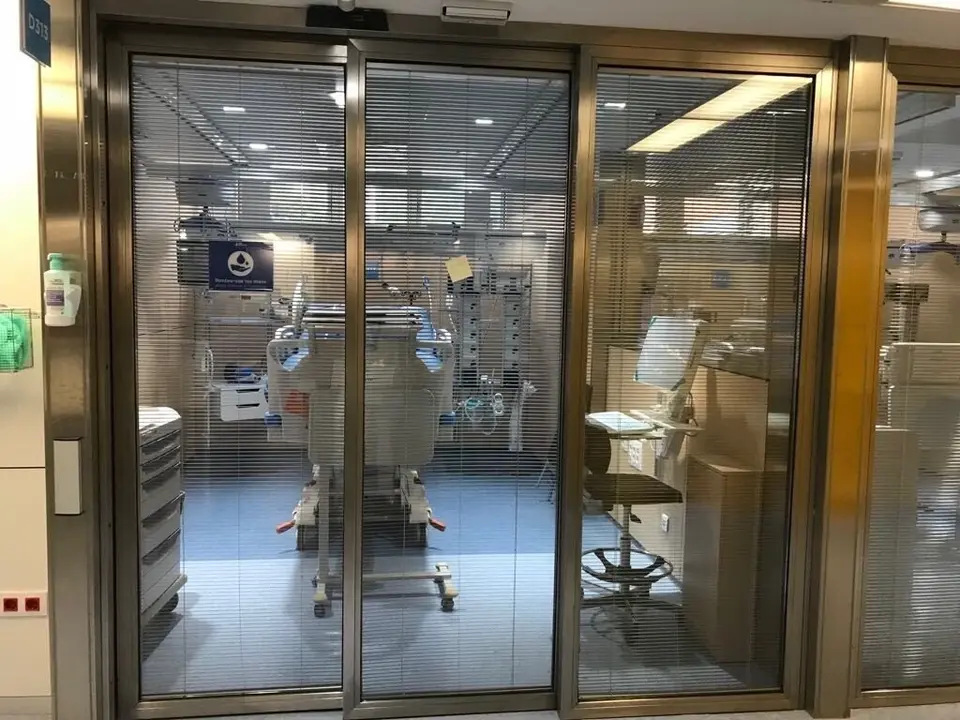 La UCI del Hospital Vall d'Hebron.