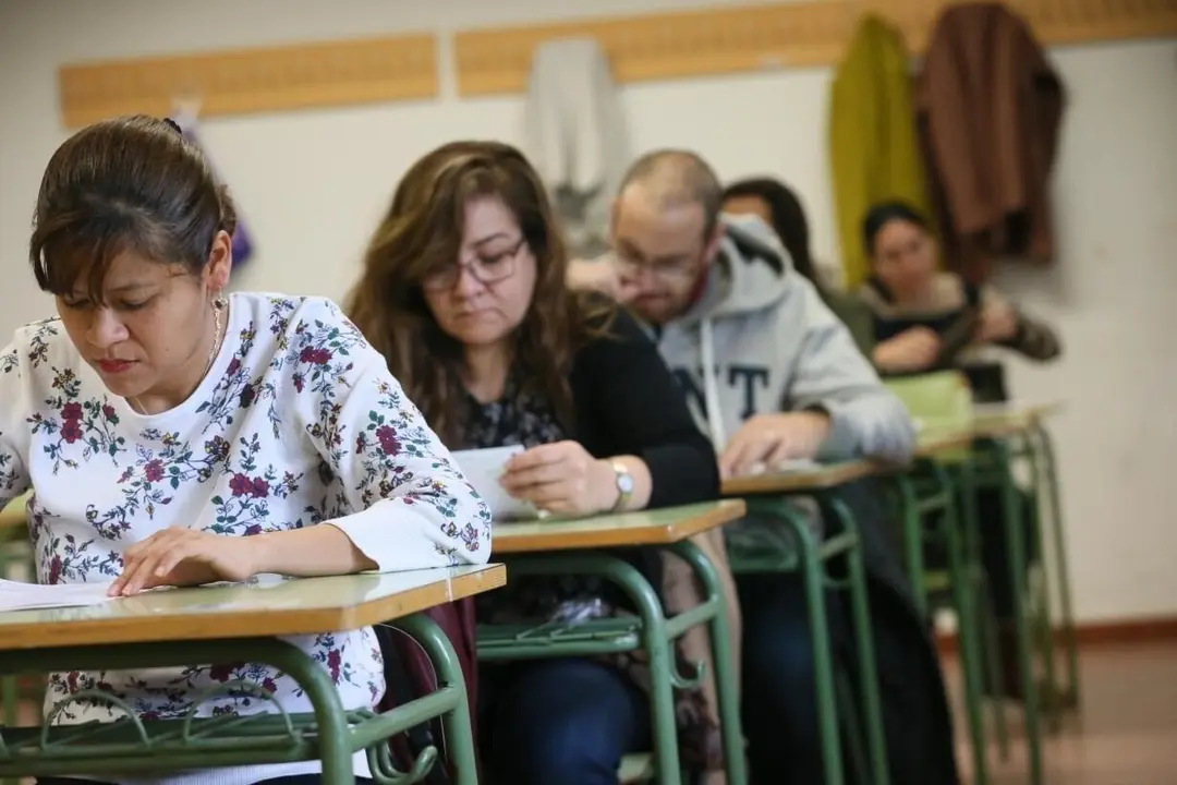 Aspirantes al cuerpo de maestros, el a&ntilde;o pasado durante los ex&aacute;menes en Castilla-La Mancha.