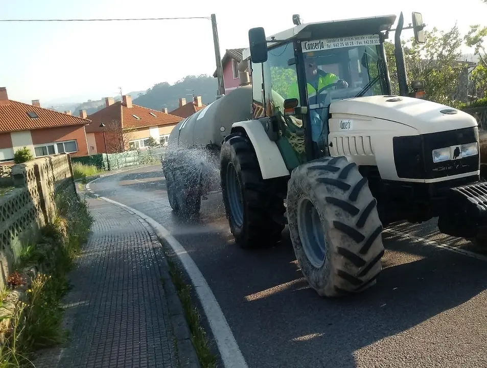Nota Y Foto: Trabajos Desinfecci&oacute;n