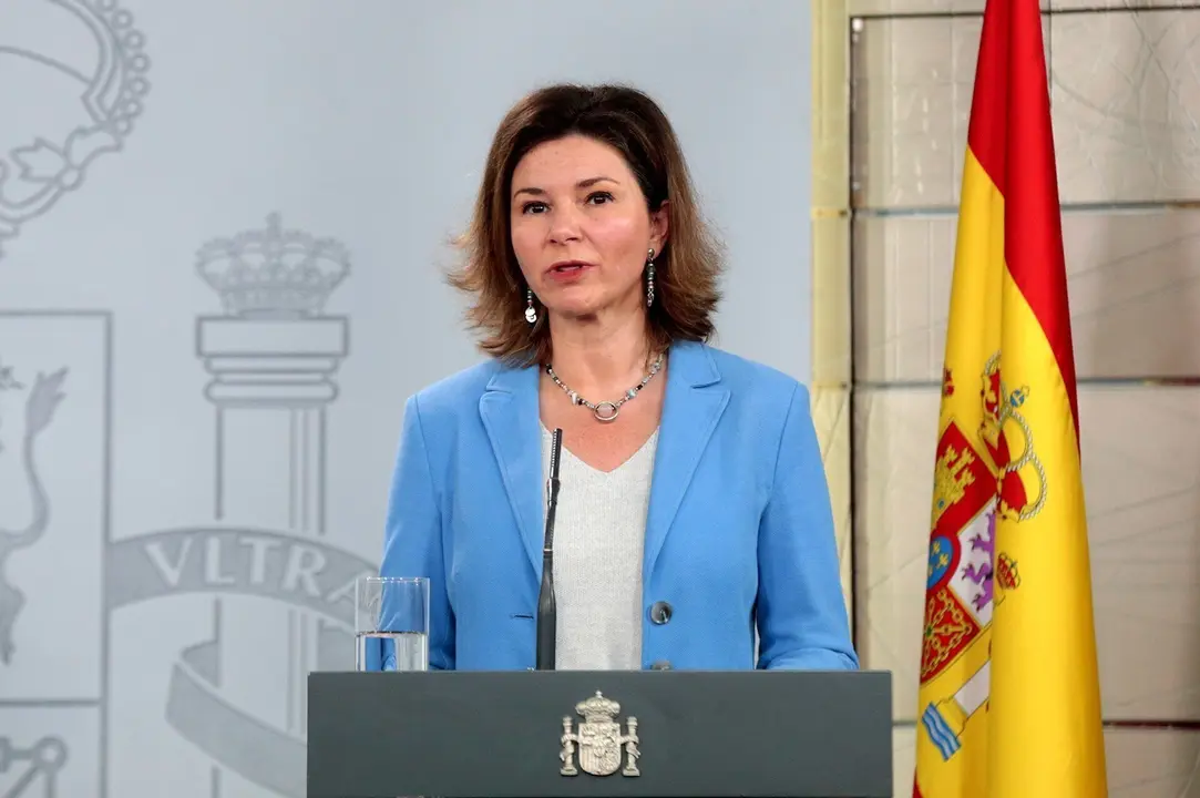 La secretaria general de Transportes y Movilidad, Mar&iacute;a Jos&eacute; Rallo, durante la rueda de prensa diaria del comit&eacute; t&eacute;cnico de gesti&oacute;n del coronavirus