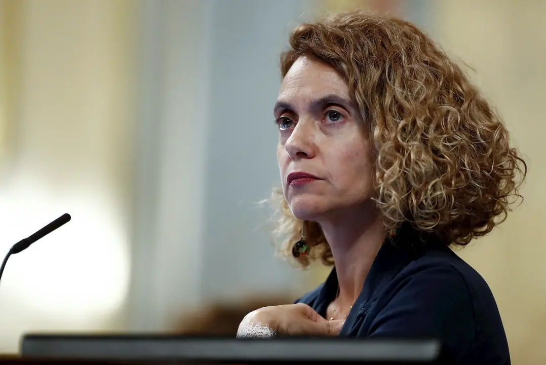 La presidenta del Congreso, Meritxel Batet, en el Pleno de la C&aacute;mara