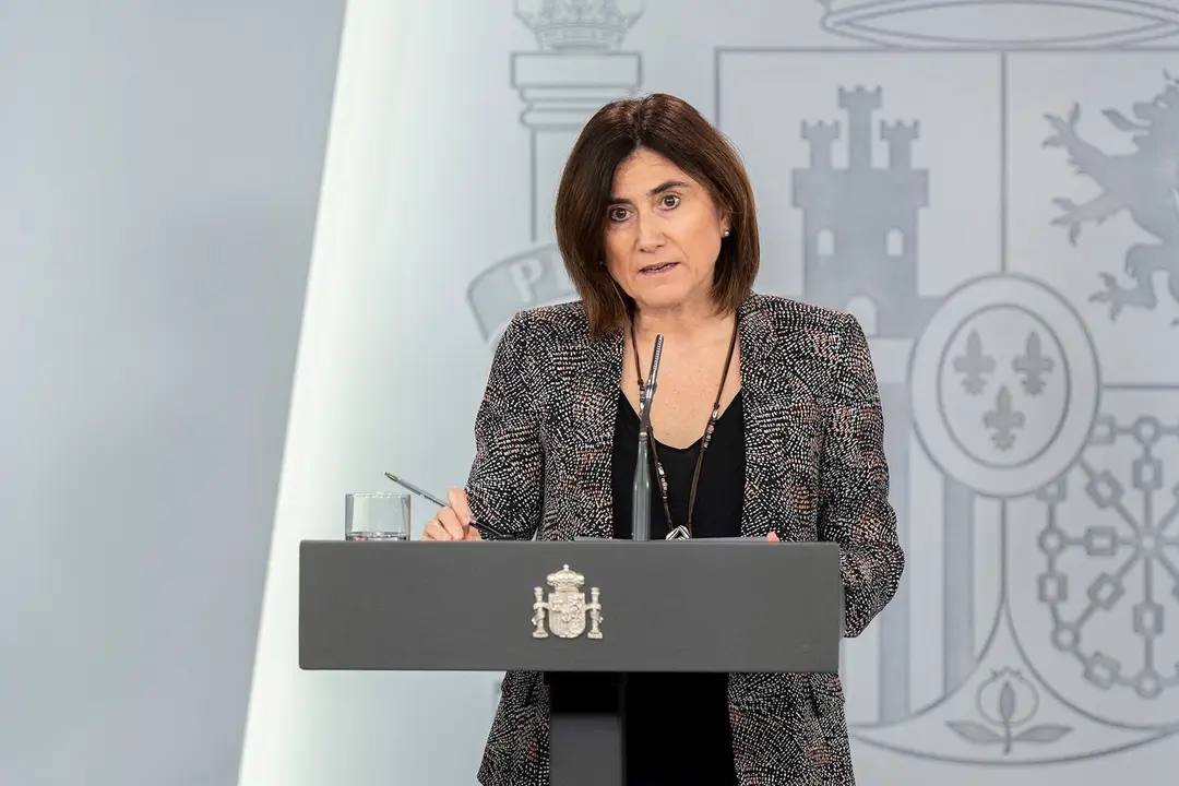 Intervenci&oacute;n en rueda de prensa de Mar&iacute;a Jos&eacute; Sierra, jefa de &Aacute;rea del Centro de Coordinaci&oacute;n de Alertas y Emergencias Sanitarias del Ministerio de Sanidad, tras la reuni&oacute;n del Comit&eacute; de Gesti&oacute;n T&eacute;cnica del Coronavirus. 4 de abril de 2020.