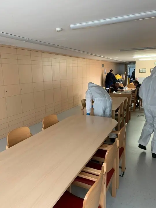 La UME en una residencia de Torrelavega