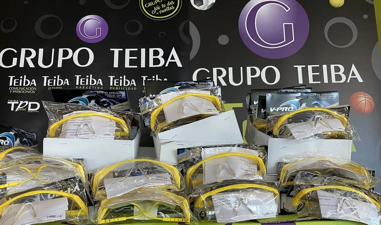 Gafas de protecci&oacute;n donadas