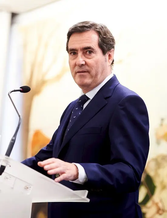 El presidente de la patronal CEOE, Antonio Garamendi.