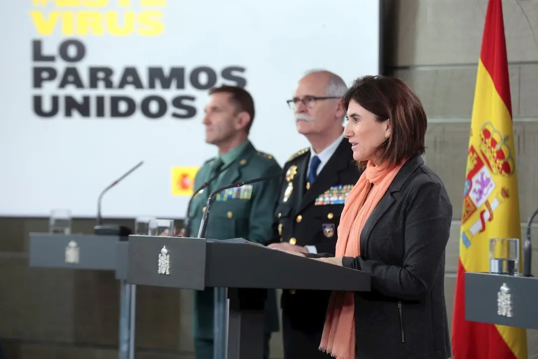 la jefa de &Aacute;rea del Centro de Coordinaci&oacute;n de Alertas y Emergencias Sanitarias del Ministerio de Sanidad, Mar&iacute;a Jos&eacute; Sierra, durante una rueda de prensa tras la reuni&oacute;n del Comit&eacute; de Gesti&oacute;n T&eacute;cnica del Coronavirus