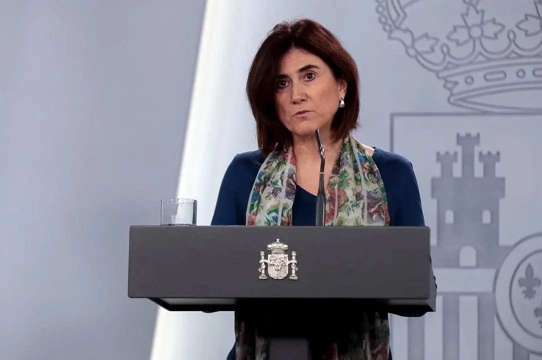 Intervenci&oacute;n en rueda de prensa de Mar&iacute;a Jos&eacute; Sierra, jefa de &Aacute;rea del Centro de Coordinaci&oacute;n de Alertas y Emergencias Sanitarias del Ministerio de Sanidad, tras la reuni&oacute;n del Comit&eacute; de Gesti&oacute;n T&eacute;cnica del Coronavirus. 3 de abril de 2020.
