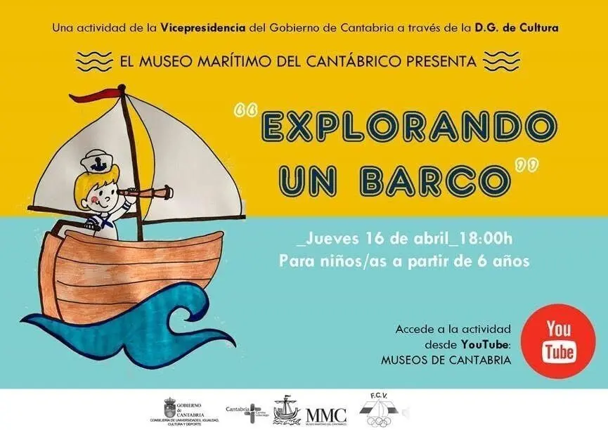 Cartel de la actividad 'Explorando un barco'