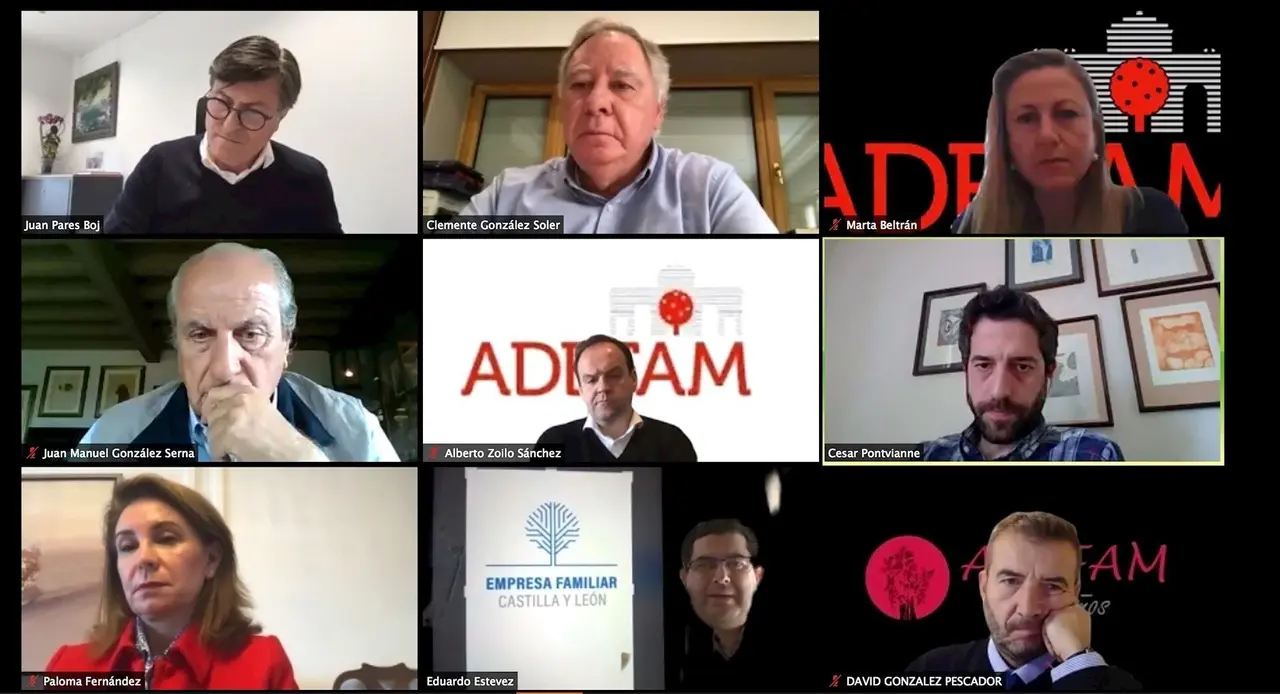 Encuentro virtual organizado por ACEFAM y asociaciones territoriales de Castilla y Le&oacute;n (EFCL) y Madrid (ADEFAM) con tres empresarios: Juan Par&eacute;s Boj (Textil Santanderina); C&eacute;sar Pontvianne (Pl&aacute;sticos Durex) y Clemente Gonz&aacute;lez (Alib&eacute;rico)