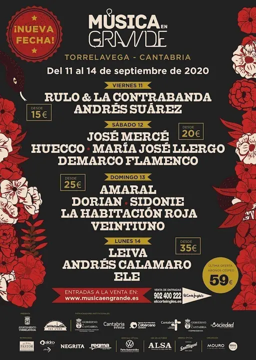 Cartel de M&uacute;sica en Grande 2020