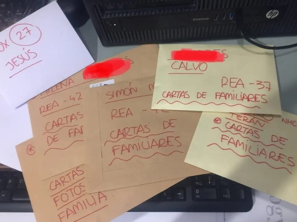 Cartas de familiares a pacientes