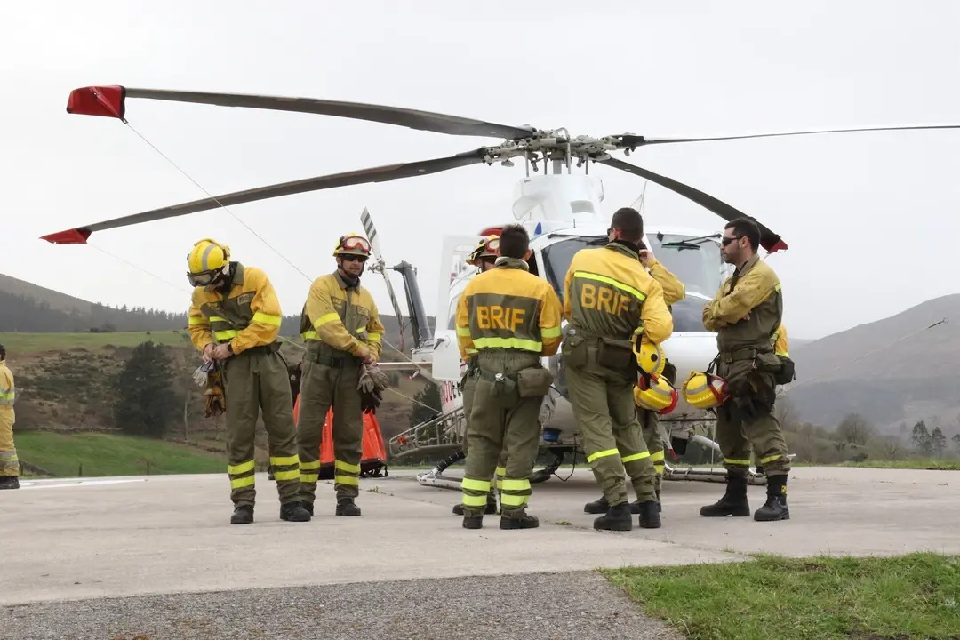 La Brif De Ruente Prorroga Su Estancia En Cantabria Hasta El D&iacute;a 26 De Abril Para Reforzar La Lucha Contra Incendios Forestales (Nota Y Foto)